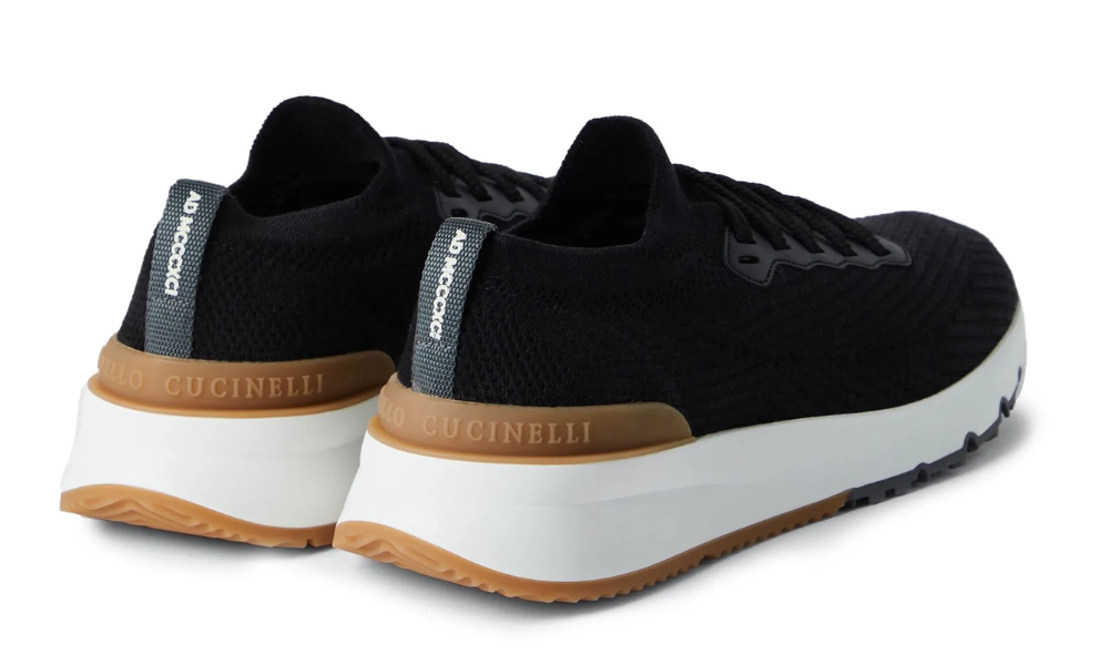 Brunello Cucinelli Low-top Knitted Sneakers "Black"