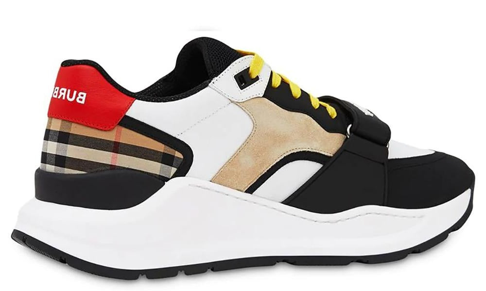 Burberry panelled low-top