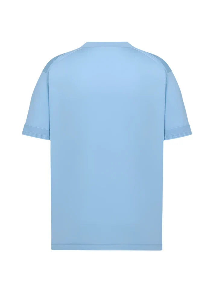 Christian Dior Couture T-Shirt Blue Virgin Wool Jersey