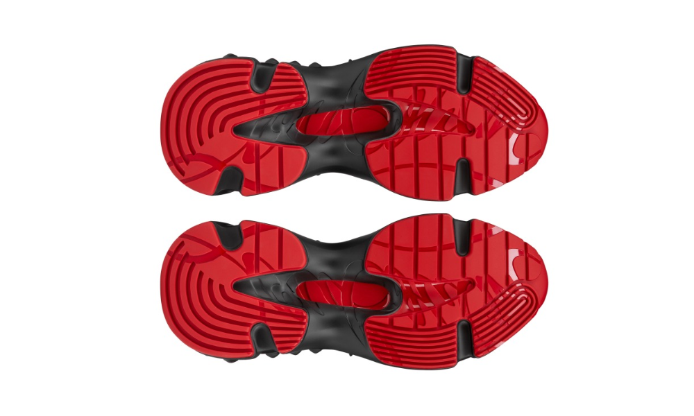 Christian Louboutin Trailnrun suede-trimmed sneakers 'Black'