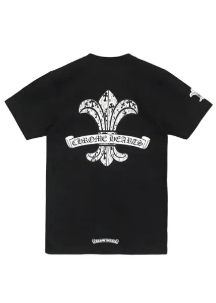 Chrome Hearts Fleur Scroll Logo Tee "Black"