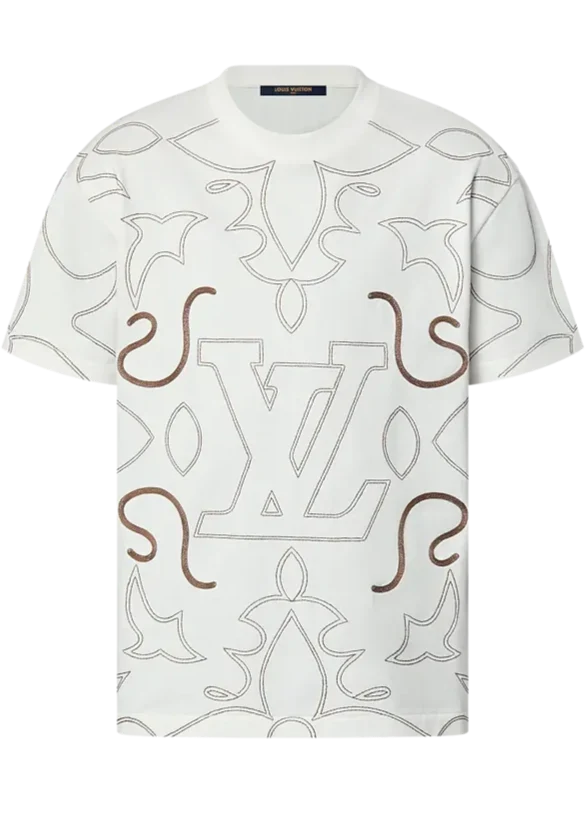 Louis Vuitton Embroidered Cotton T-Shirt