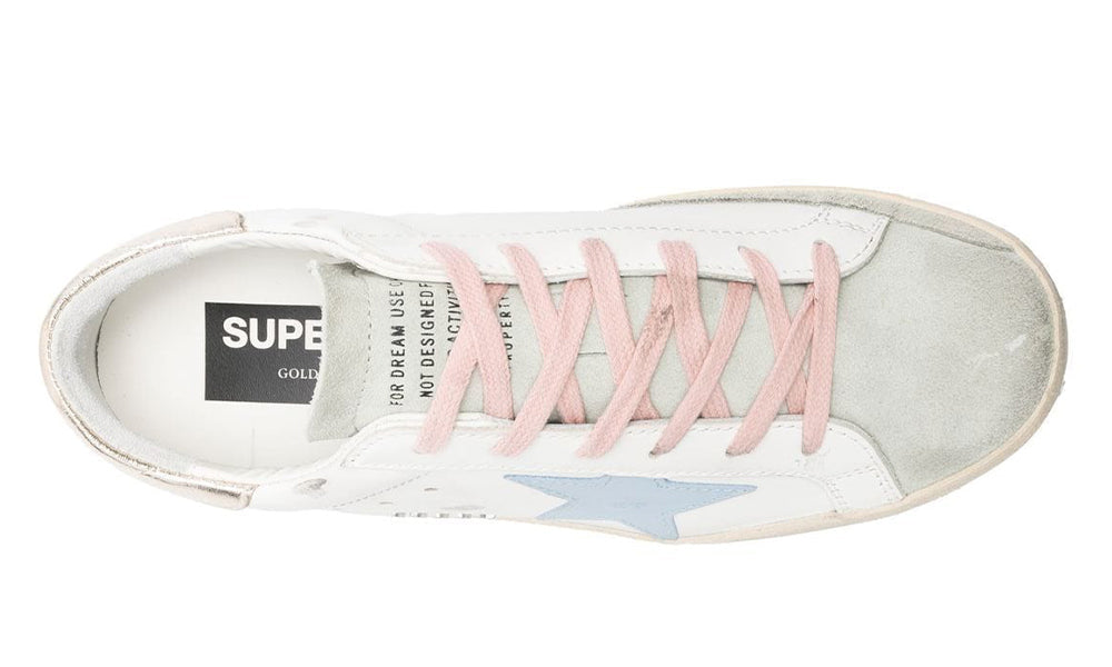 Golden Goose Wmns Superstar 'White Silver Ice Blue'