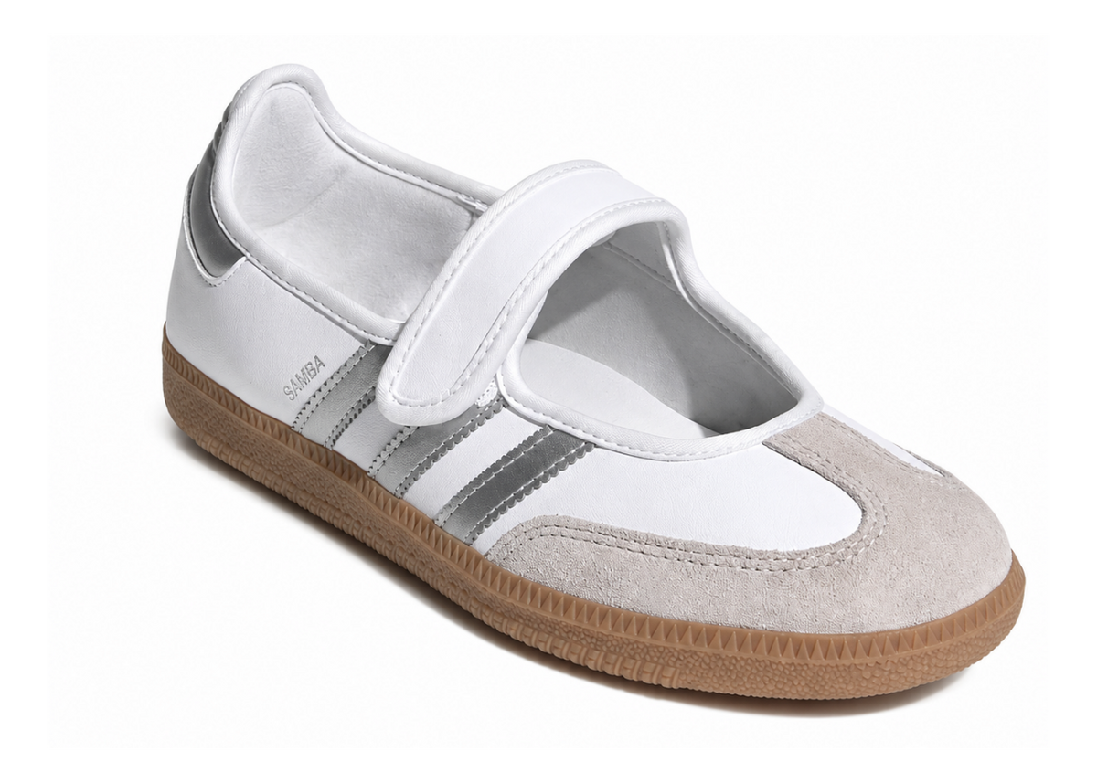 Adidas Samba Jane "Cloud White / Silver Metallic"