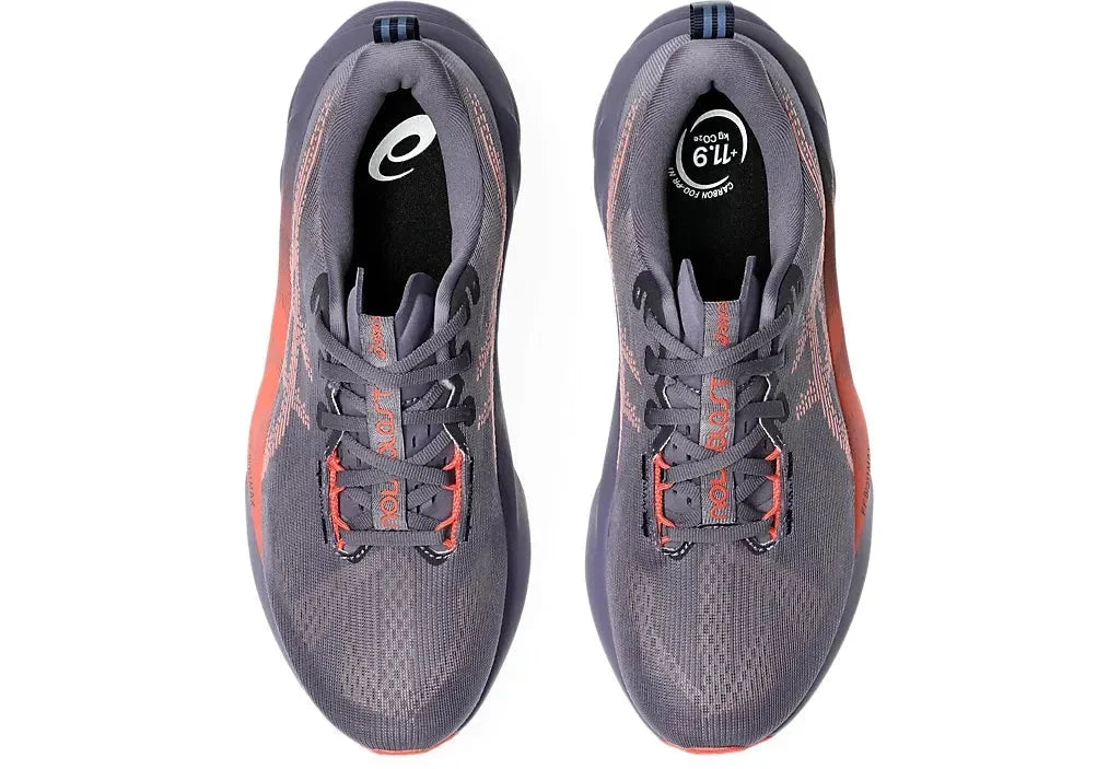 Asics Novablast 5 "Greyish Purple/Coral Reef"