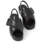 Prada triangle-logo padded sandals "Black"