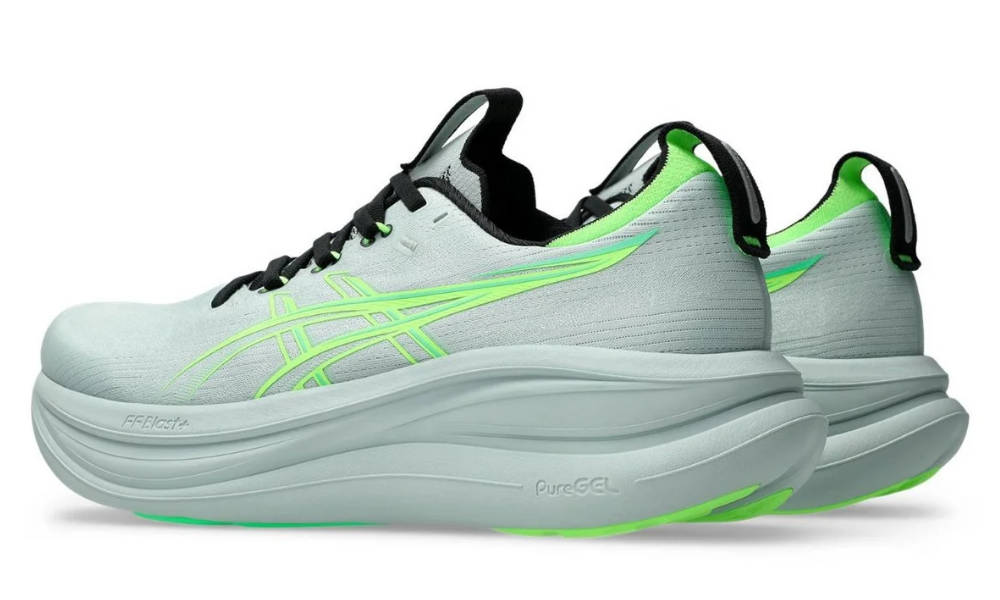 Asics Gel Nimbus 28 Extra Wide 'Cold Moss / Illuminate Green'