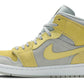 Air Jordan 1 Mid SE "Tan Grey Lemon Wash Yellow"