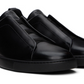 Zegna Black Triple Stitch Sneakers