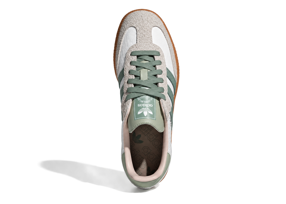 Adidas Samba OG "Cloud White / Silver Green / Putty Mauve"