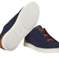 Zegna Cotton Denim Triple Stitch™ Sneakers "Blue"