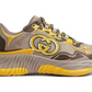 GUCCI Ripple Low Top Casual Shoes Men's Beige Yellow