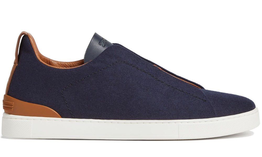 Zegna 14milmil14 Triple Stitch sneakers "Navy Blue"