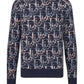Dior Oblique Cardigan Blue Wool Jacquard