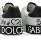 Dolce & Gabbana logo-patch sneakers "White"