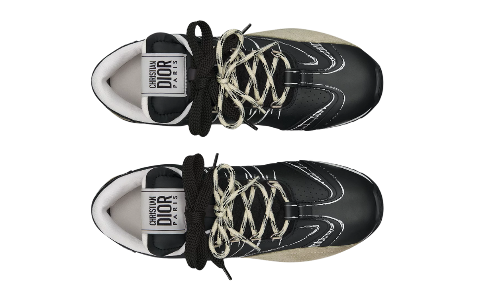 Dior D-Sketch Sneaker "Black Nylon and Calfskin"