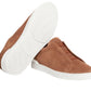 Zegna Triple Stich leather sneakers "Tobacco"