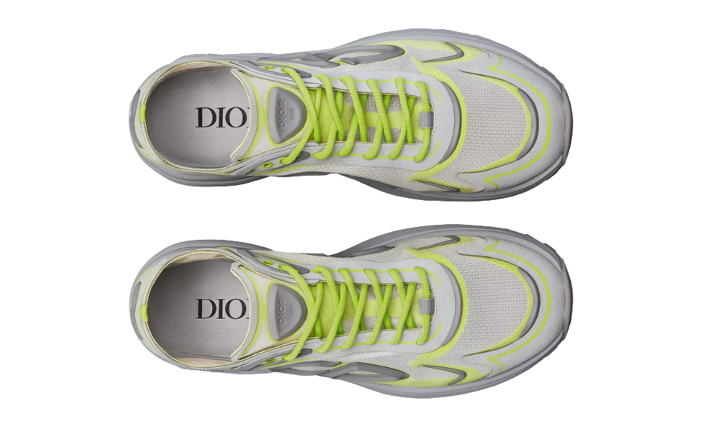 Dior B30 Countdown Tech Sneaker "Gray and Green"