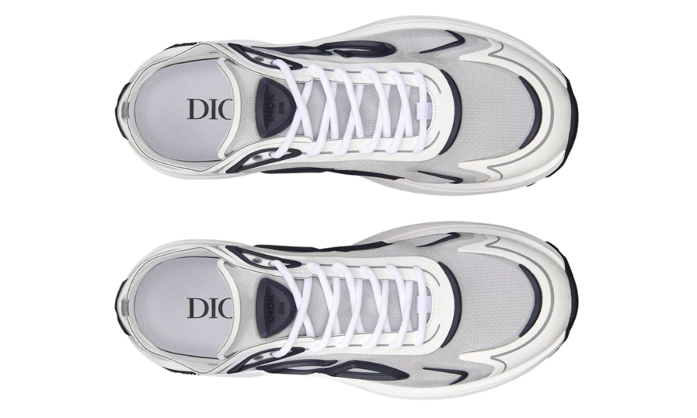 Dior B30 Countdown Tech Sneaker "White and Gray"