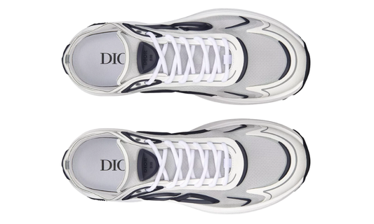 حذاء Dior B30 "كاوند داون تيك" الرياضي باللونين الأبيض والرمادي