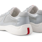 Prada America's Cup chunky-sole lace-up  "Light Grey"