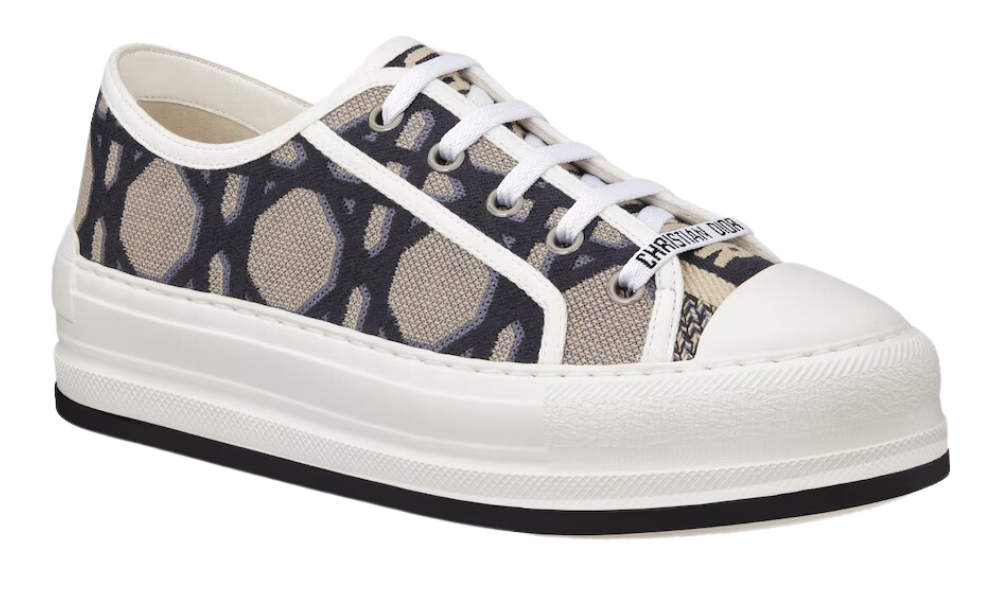 Dior Walk'N'Dior Platform 'Macrocannage - Deep Blue Beige'