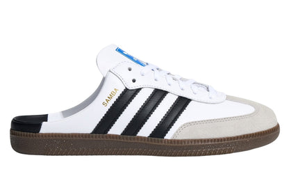 Adidas Samba OG Mule Shoes 'Cloud White / Core Black / Gold Metallic'