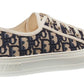 WALK'N'DIOR SNEAKER Blue Dior Oblique Embroidered Canvas