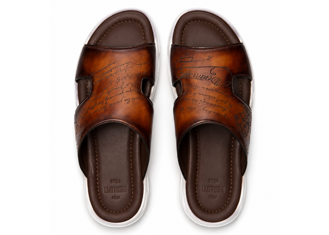 Berluti Shadow Sandal "Cacao Intenso"