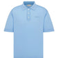 Christian Dior Couture Polo Shirt Blue Virgin Wool Jersey