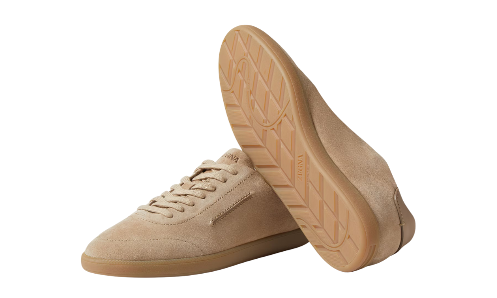 Zegna Beige 232 Suede Sneakers