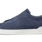 Zegna Triple Stitch™ Suede Workwear Blue Sneakers