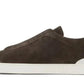 Zegna Brown Triple Stitch Sneakers - "Put Greyish Brown"