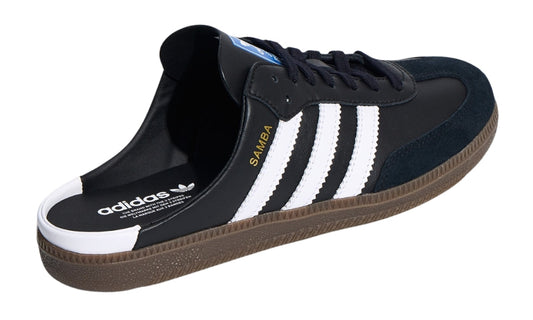 Adidas Samba OG Mule Shoes 'Core Black / Cloud White / Gum'