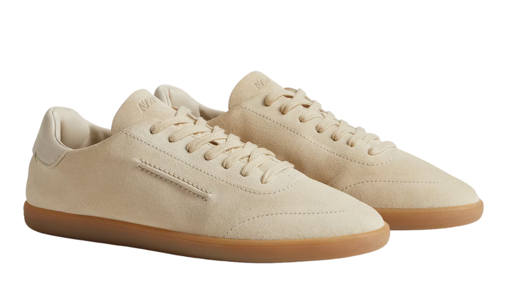 Zegna White 232 Suede Sneakers