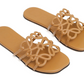 Loewe Petal Anagram slides "Camel Brown"