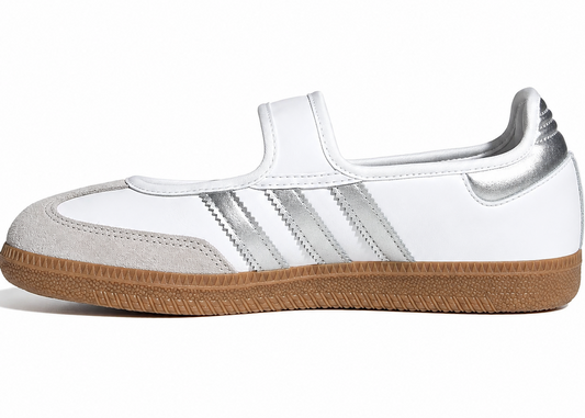 Adidas Samba Jane "Cloud White / Silver Metallic"