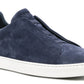 Zegna Triple Stitch suede sneakers "Blue"