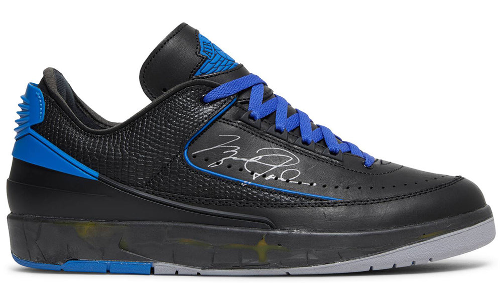 Off-White x Air Jordan 2 Retro Low SP 'Black Varsity Royal'
