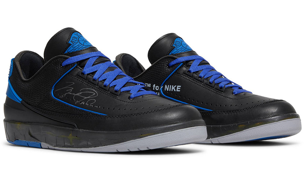 Off-White x Air Jordan 2 Retro Low SP 'Black Varsity Royal'