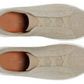 Zegna Light Beige Cotton Linen and Leather Triple Stitch Sneakers
