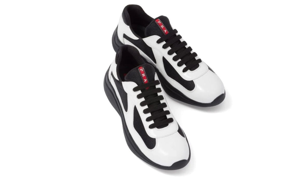 Prada  America's Cup Patent Leather "White / Black"