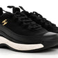 Chanel Velvet Calfskin & Mixed Fibers Sneaker 'Black'