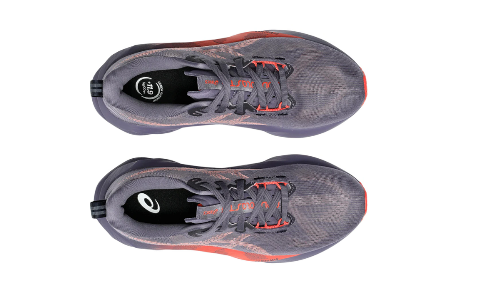 Asics Novablast 5  'Greyish Purple/Coral Reef'