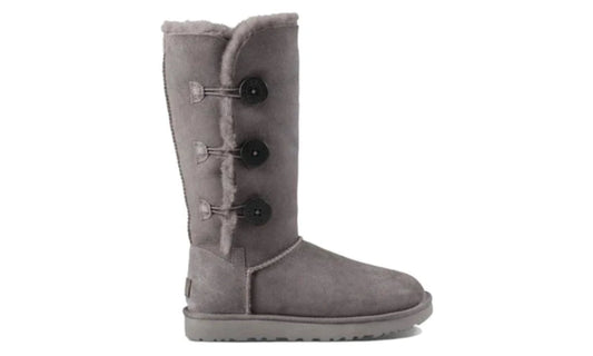 UGG Bailey Button Triplet II Chestnut Boots 'Grey'