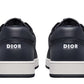 B27 Low-top Sneaker Navy Blue Smooth Calfskin And Cd Diamond Canvas