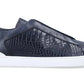 Zegna Crocodile Leather Triple Stitch "Navy Blue"