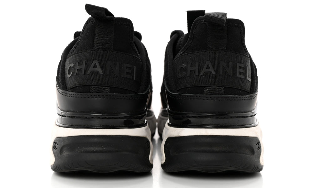 Chanel Velvet Calfskin & Mixed Fibers Sneaker 'Black'