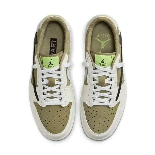 AIR JORDAN 1 RETRO LOW GOLF TRAVIS SCOTT NEUTRAL OLIVE