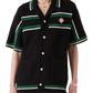 Casablanca Crocheted cotton tennis shirt "Black"